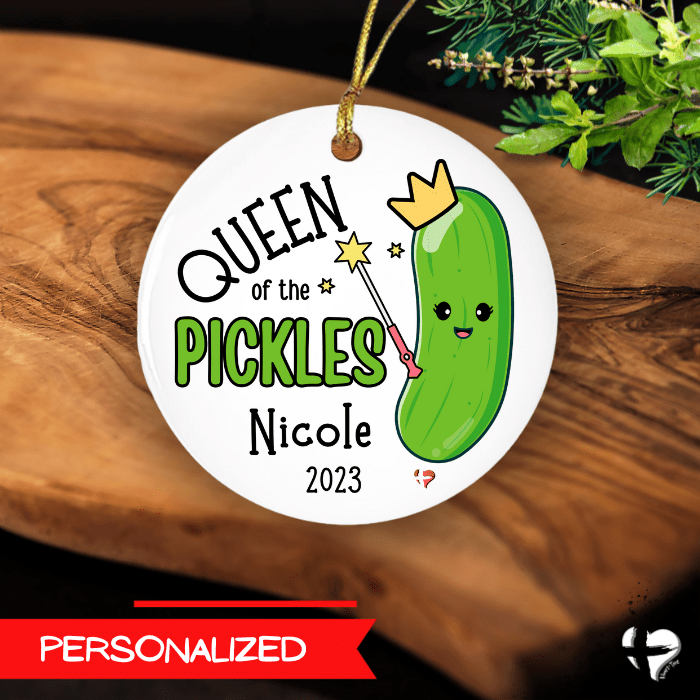 Queen Pickle - Ceramic Ornament - THG#372CO Ornaments and Accents 