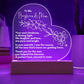 HGF#380LHBoyfriend Mom LED Acrylic Heart Plaque Jewelry 