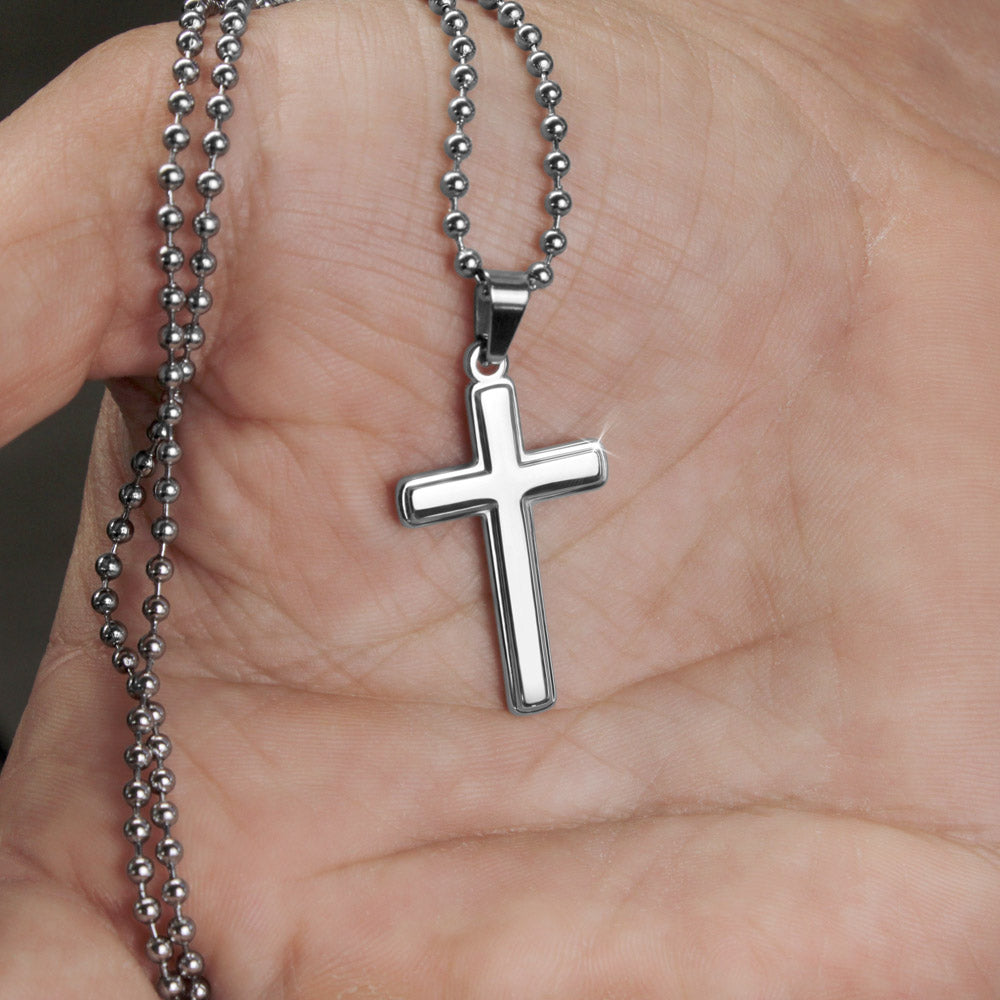 To My Husband - The Love Of My Life Cross Necklace 100C4 Jewelry 