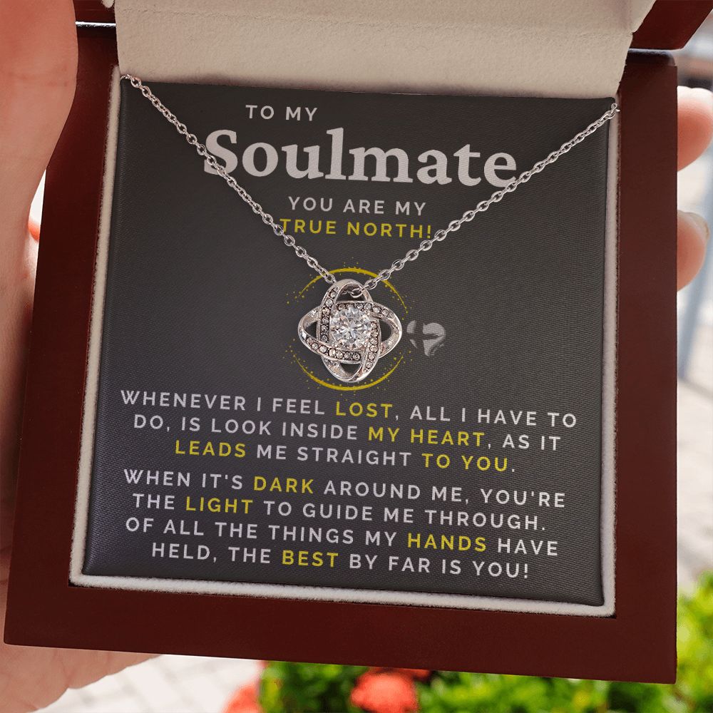 Soulmate - My True North - Love Knot Necklace HGF#001RLK