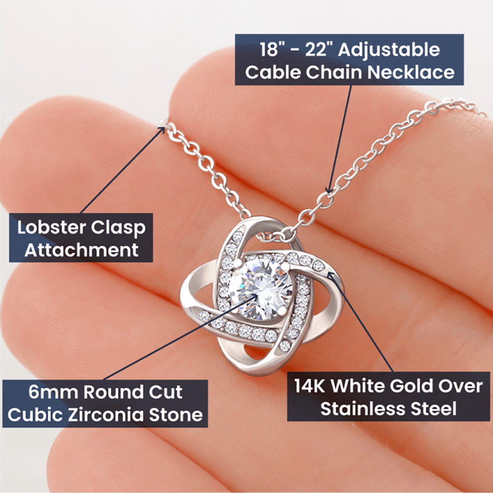 Daughter - My Miracle - Love Knot S&G HGF#126LK Jewelry 